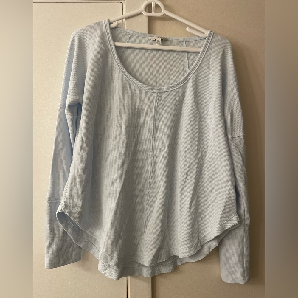 Lucky Brand long sleeve shirt, light blue, size Small